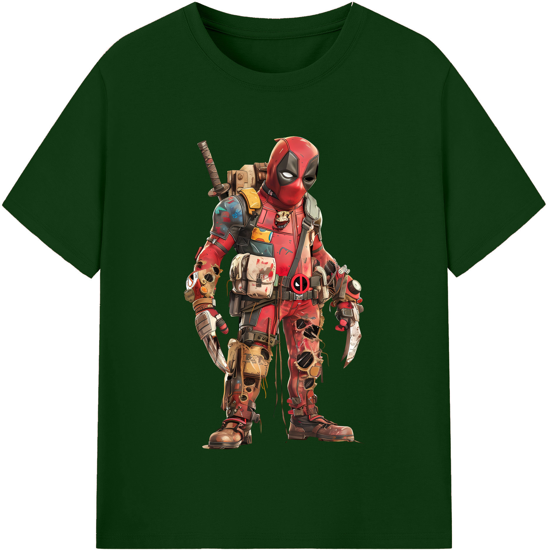 （画像用） Deadpool デッドプール 綿100％半袖Tシャツ（フロントプリント）